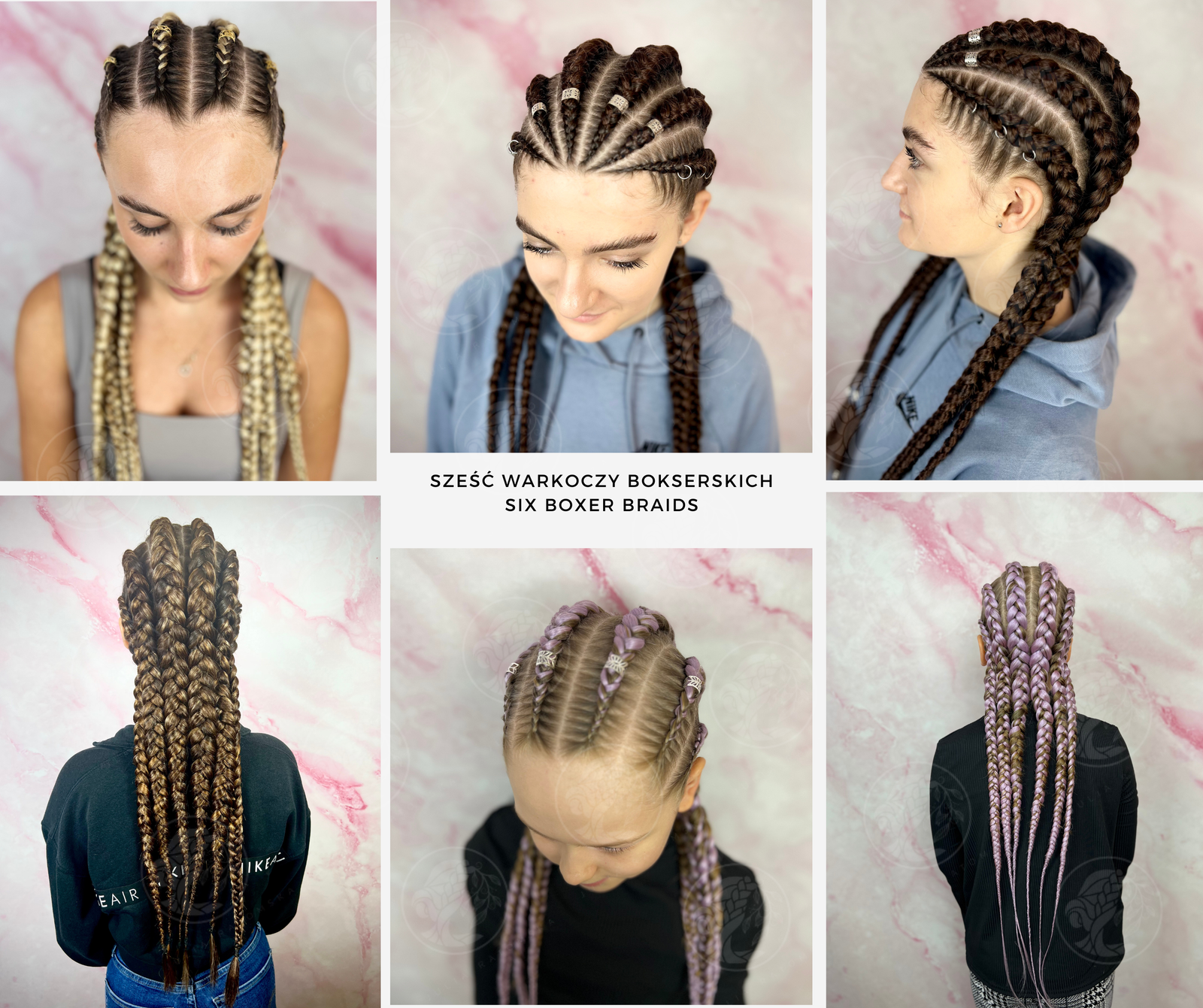 6 warkoczy bokserskich